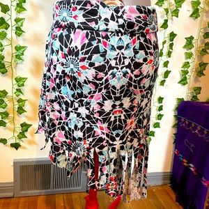 Hand cut style no boundaries skirt  asymmetrical